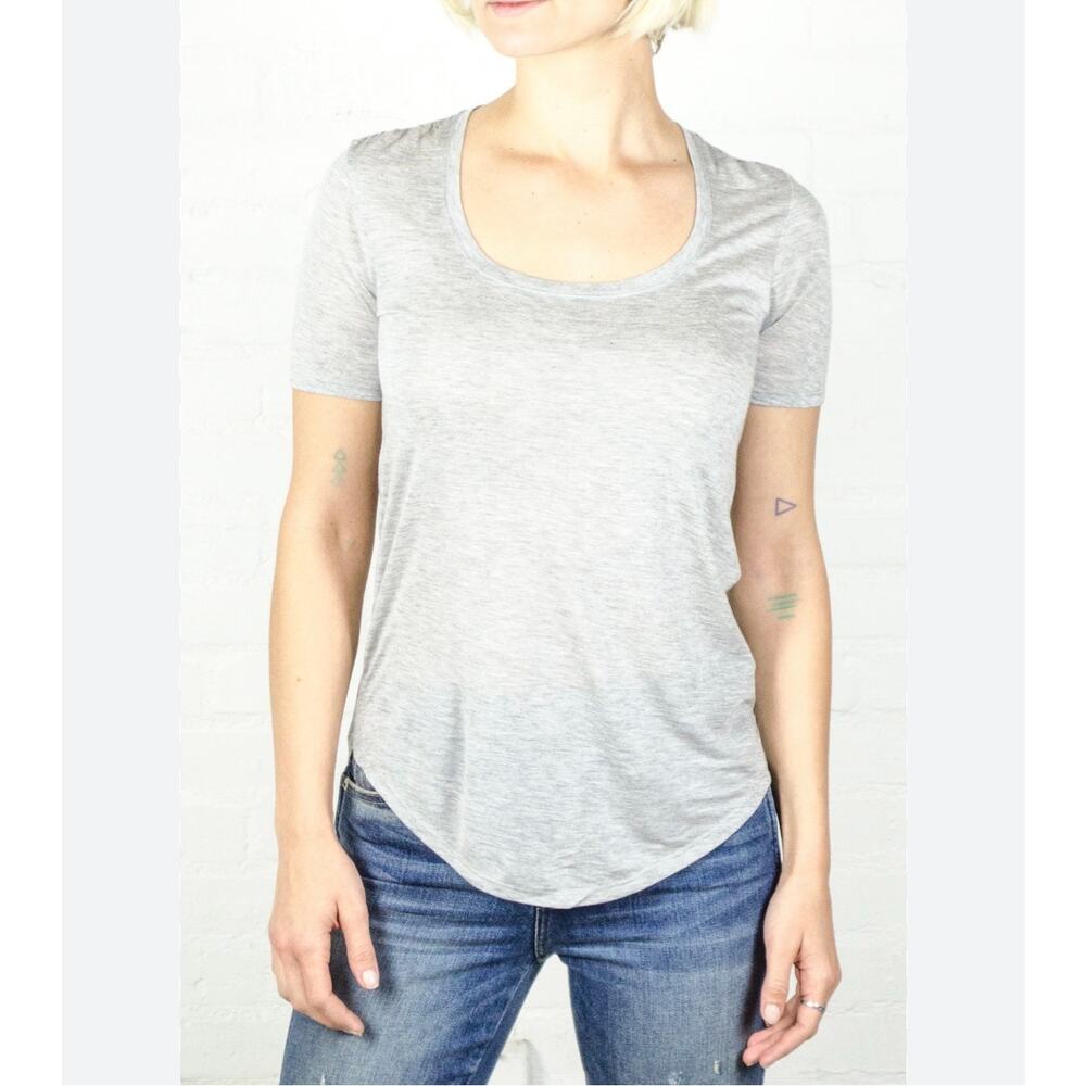 ATM Anthony Thomas Melillo Sz. S sweetheart neckline grey